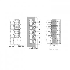 Gessi Rettangolo Встраиваемый термостат, подключение на 3/4", с 4мя независимыми выходами(внешние части), цвет: черный