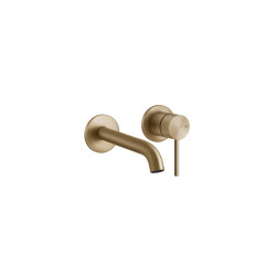 GESSI 316 Встраиваемый смеситель с изливом 210-180мм (внешние части), цвет: warm bronze brushed pvd