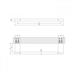 GESSI Origini Полотенцедержатель, 30 см, цвет Finox Brushed Nickel
