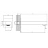 GESSI INVERSO RIGATO Настенный излив для ванны, цвет: Warm Bronze Br PVD