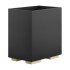 GESSI INVERSO ACCESSORIES Корзина для мусора черная, цвет: Brass Brushed PVD