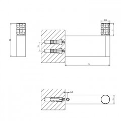 GESSI HABITO INTRECCIO Крючок, цвет хром