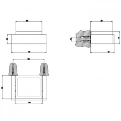GESSI INVERSO ACCESSORIES Мыльница настенная черная, цвет: Brass Brushed PVD