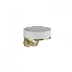 GESSI VENTI20 Мыльница подвесная, цвет белый, фурнитура Brushed Brass PVD
