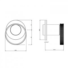 Gessi Anello Встраиваемый однорычажный смеситель на 1 выход, цвет: Black XL