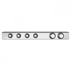 GESSI HI-FI ECLECTIC Смеситель для душа настенный встраиваемый, термостатический, с полкой, с 4 запорными кнопками, цвет хром