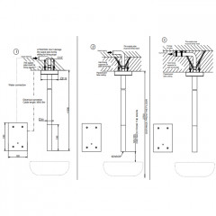GESSI RETTANGOLO Смеситель для раковины потолочный, электронный, с кран-фильтром для регулировки температуры и напора воды, внешняя часть, цвет хром
