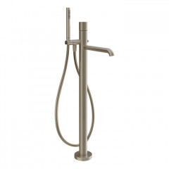 GESSI HABITO UNITO Смеситель для ванны напольный, однорычажный, цвет Finox Brushed Nickel