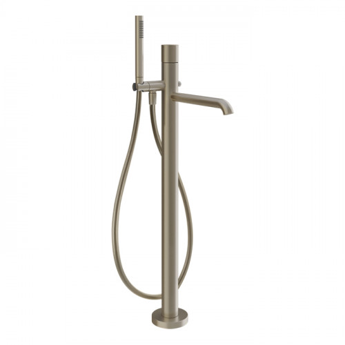 GESSI HABITO UNITO Смеситель для ванны напольный, однорычажный, цвет Finox Brushed Nickel