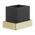 GESSI INVERSO ACCESSORIES Стакан настенный черный, цвет: Brass Brushed PVD