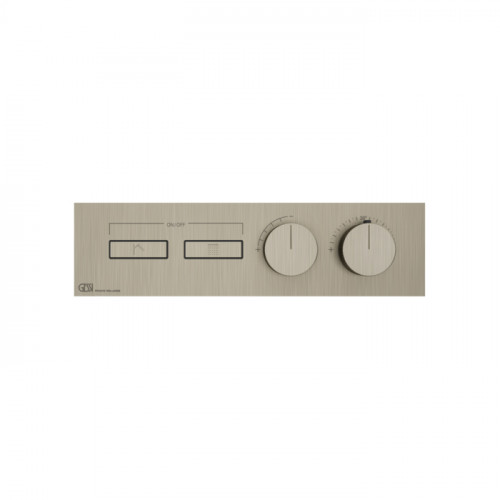 Gessi Hi-Fi Термостат для душа, с включением до 2 источников одновременно (внешняя часть), цвет: Finox