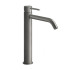 GESSI 316 Смеситель для раковины на 1 отверстие, высокий h=305мм, без донного клапана, излив 155мм, цвет: steel brushed