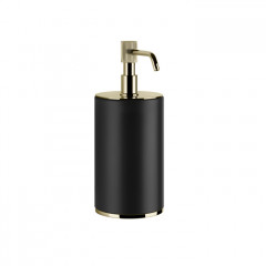 GESSI VENTI20 Дозатор для жидкого мыла настольный, цвет черный, фурнитура Brass PVD