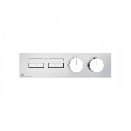 Gessi Hi-Fi Термостат для душа, с включением до 2 источников одновременно (внешняя часть), цвет: хром