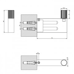 GESSI HABITO RIGATO Крючок, цвет Copper Brushed PVD