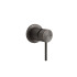 GESSI 316 Встраиваемый смеситель, на 1/2", 1 источник (внешние части), цвет: brushed black metal pvd