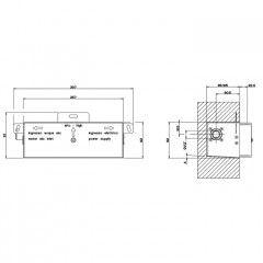 Gessi Встраиваемая часть каскадного излива для душа