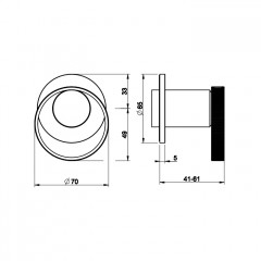 Gessi Anello Встраиваемый однорычажный смеситель на 1 выход, цвет: хром