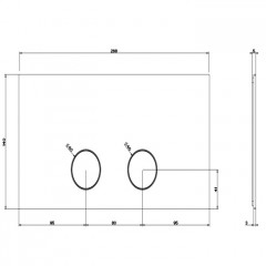 Gessi GESSI 316 Клавиши смыва Viega 1H, 2H, 2L., цвет: хром