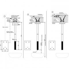 GESSI 316 TRAME Смеситель для раковины потолочный, электронный, внешняя часть, цвет Steel Brushed