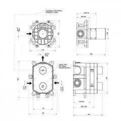 GESSI Встраиваемая часть для электронного смесителя