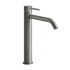 GESSI 316 Смеситель для раковины на 1 отверстие, высокий, h=305мм, без донного клапана, излив 156мм, цвет: steel brushed