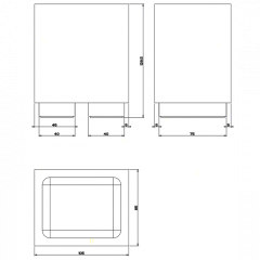 Gessi Rettangolo Стакан настольный, цвет: хром/белый