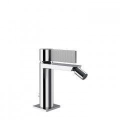 GESSI INVERSO DIAMANTATO Смеситель для биде с донным клапаном и соединительными шлангами, цвет: хром