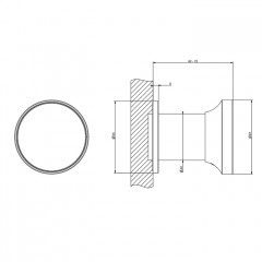 GESSI Origini Смеситель однорычажный встраиваемый на 1 выход, в комплекте вставка, цвет Copper Brushed PVD