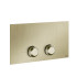 GESSI VENTI20 Клавиша смыва для унитаза двойная, для инсталляций Viega, цвет Brushed Brass PVD