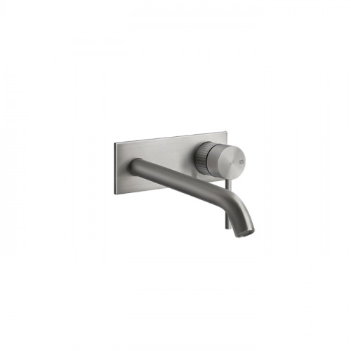 GESSI 316 Встраиваемый смеситель для раковины с изливом 200-170мм (внешняя часть), цвет: steel brushed