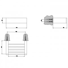 GESSI INVERSO ACCESSORIES Контейнер для предметов настенный, цвет: Warm Bronze Br PVD