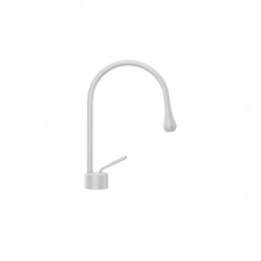 Gessi Goccia Смеситель для раковины на 1 отверстие, излив 174мм R=90, цвет: белый