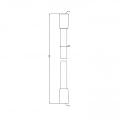 Gessi Шланг для душа с коническим соединением на 1/2", длина: 200 см, цвет: хром.