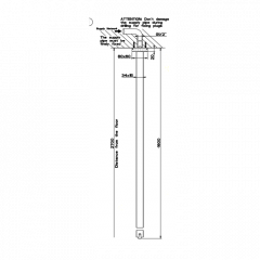 Gessi Rettangolo Излив потолочный, для монтажа с удаленным управлением (не входит в комплект), с индивидуальной длиной 50-1800мм, цвет: хром