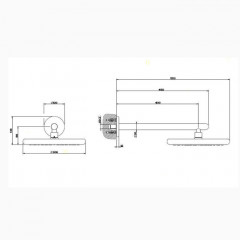 Gessi Goccia Верхний душ для настенного крепления 306мм, цвет: хром