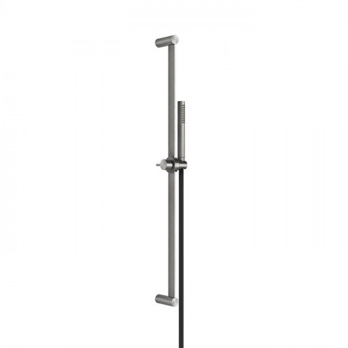 GESSI 316 Штанга в комплекте с душевой лейкой с легкой очисткой, шланг 1,50 м, цвет: steel brushed