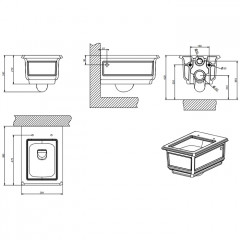 GESSI Унитаз подвесной 560х391 мм., цвет белый глянцевый