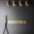 Gessi Hi-Fi Термостат для душа, с включением до 5 источников одновременно (внешняя часть), цвет: warm bronze brushed pvd