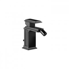 Gessi Eleganza Смеситель для биде на 1 отверстие, с донным клапаном, цвет: черный металлик