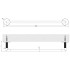 Gessi Ingranaggio Полотенцедержатель, 45 см, цвет: Black Metal Brushed PVD
