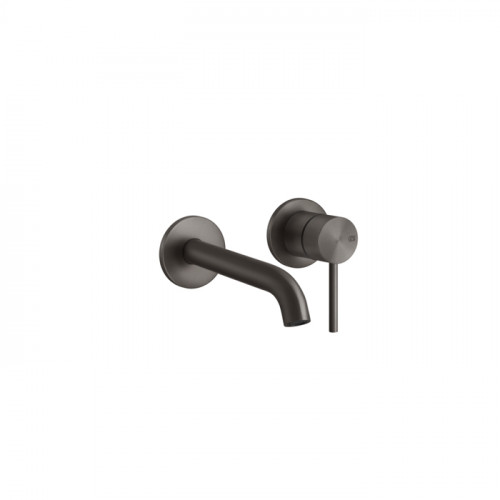 GESSI 316 Встраиваемый смеситель с изливом 210-180мм (внешние части), цвет: brushed black metal pvd