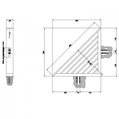 GESSI INVERSO ACCESSORIES Настенная полка для ванны или душа, цвет: Warm Bronze Br PVD