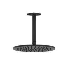 GESSI Rilievo Потолочная душевая головка шарнирная на 1/2",250 мм., цвет: nero XL