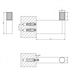 GESSI HABITO CESELLO Крючок, цвет хром