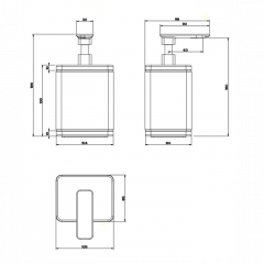 Gessi iSpa Дозатор для жидкого мыла настольный, цвет: хром/белый