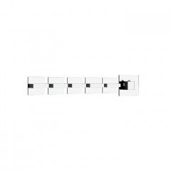 Gessi Rettangolo Встраиваемый термостат, подключение на 3/4", с 5ю независимыми выходами(внешние части), цвет: хром