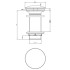 Gessi Донный клапан свободного слива 1 1/4", без перелива, цвет: Black XL