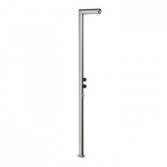 GESSI OUTDOOR Душевая стойка для установки на улице, напольная, на 2 выхода, без ручек, ручного душа и верхнего душа, внешняя часть, цвет Corten