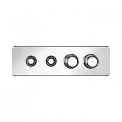 GESSI HI-FI ECLECTIC Смеситель для душа настенный встраиваемый, термостатический, с 2 запорными кнопками, цвет Хром